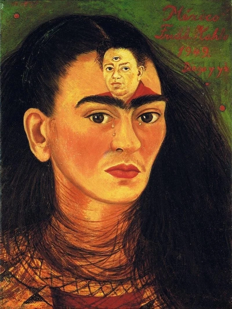 Diego and I — self-portrait with Diego on Frida’s forehead
