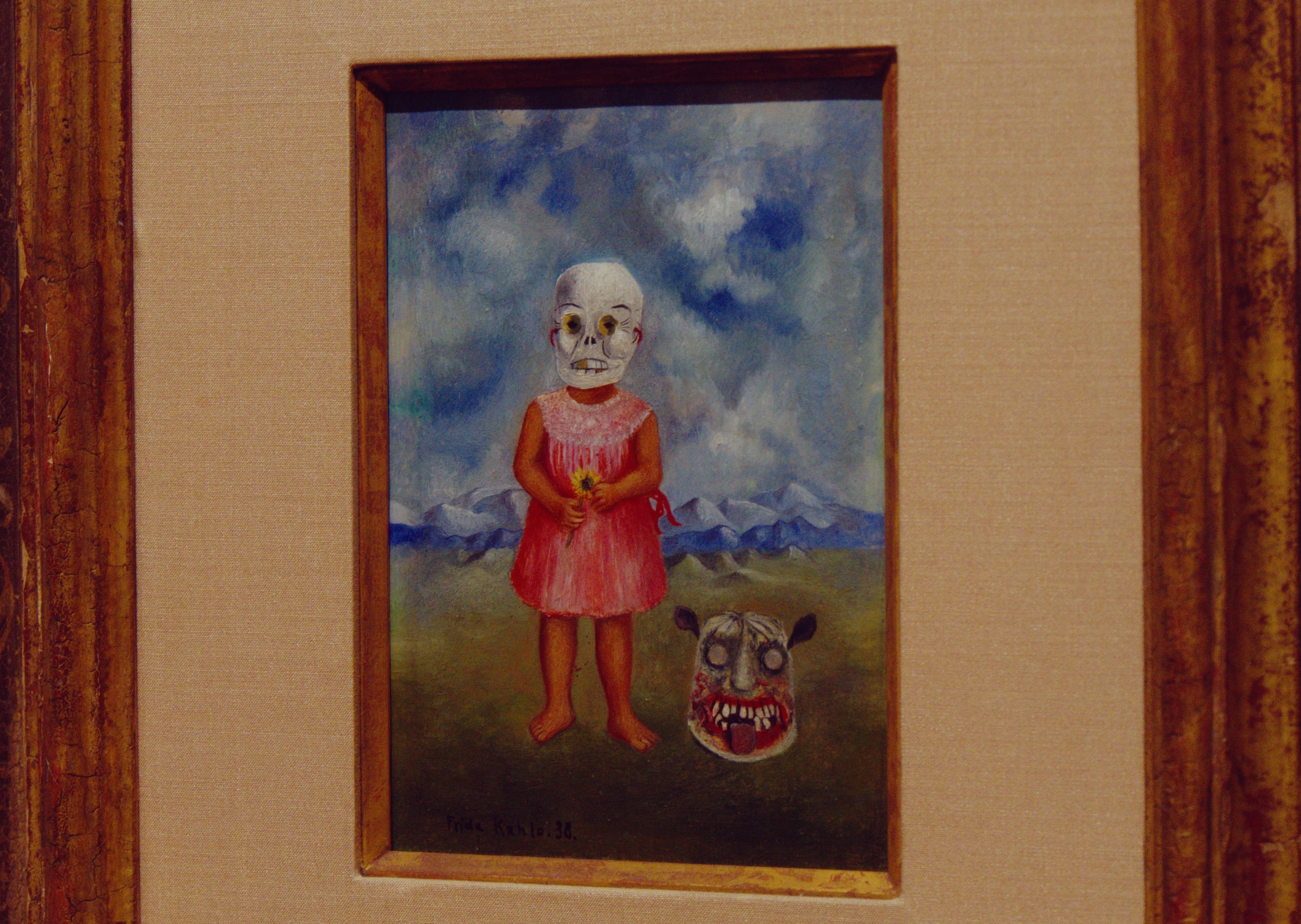 Girl with a Death Mask, seen in the gallery