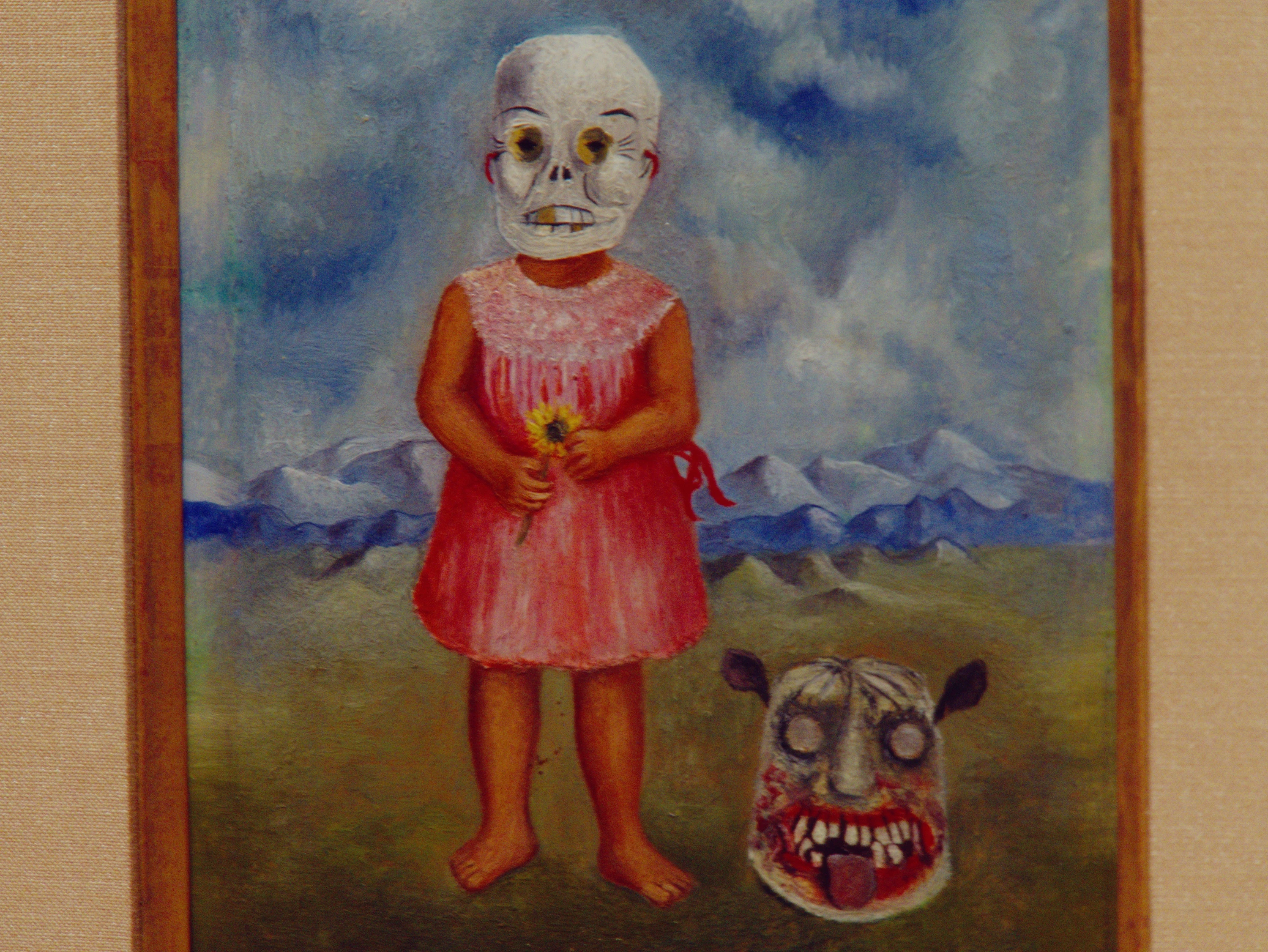 Detail of Girl with a Death Mask